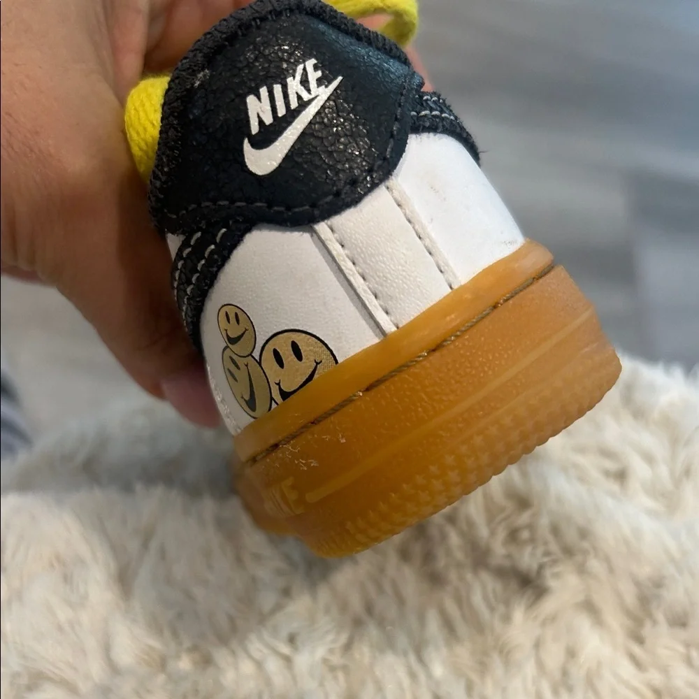 Toddler's Nike Force 1 LV8 White/Anthracite-Yellow Strike Size 4